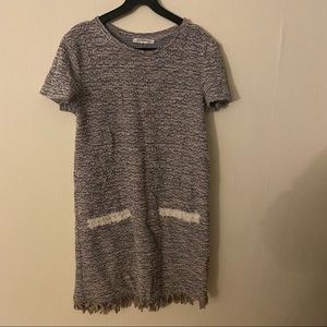 Zara tweed one piece dress, size S